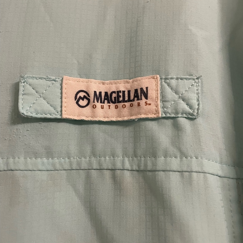 Magellan Outdoors Mint Green Fishing Shirt - Picture 3 of 8